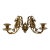 Antique Ornate Brass Double Arm Piano Sconce For Sale