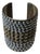 Vintage Boho Studded Silver & Brass Bangle For Sale