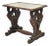 Antique Renaissance Revival Carved Winged Maiden Walnut Mirror Top Side Table For Sale