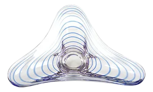 Czech Bohemian White Glass Bowl