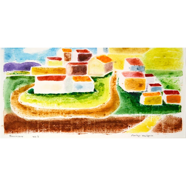 Bonnieux Village Luberon France by Marilyn H Heilprin For Sale - Image 4 of 8