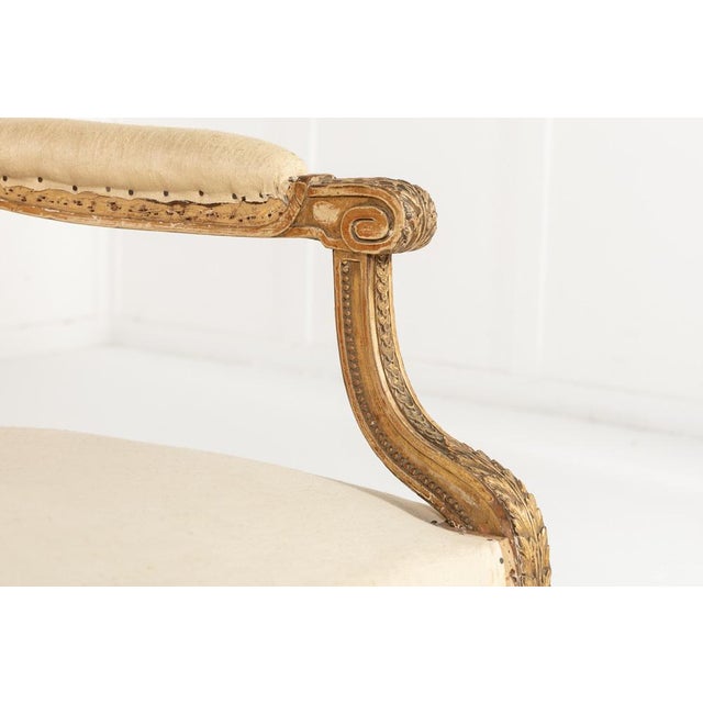 Large 19th Century French Giltwood Sofa For Sale - Image 5 of 12