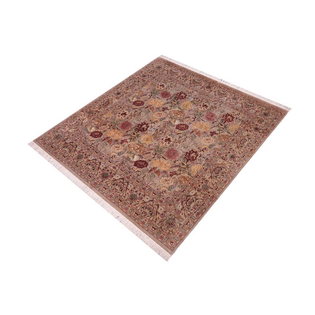 Designed with mesmerizing intricacy and gorgeous color palette, this hand-knotted masterpiece demonstrates the beauty and...