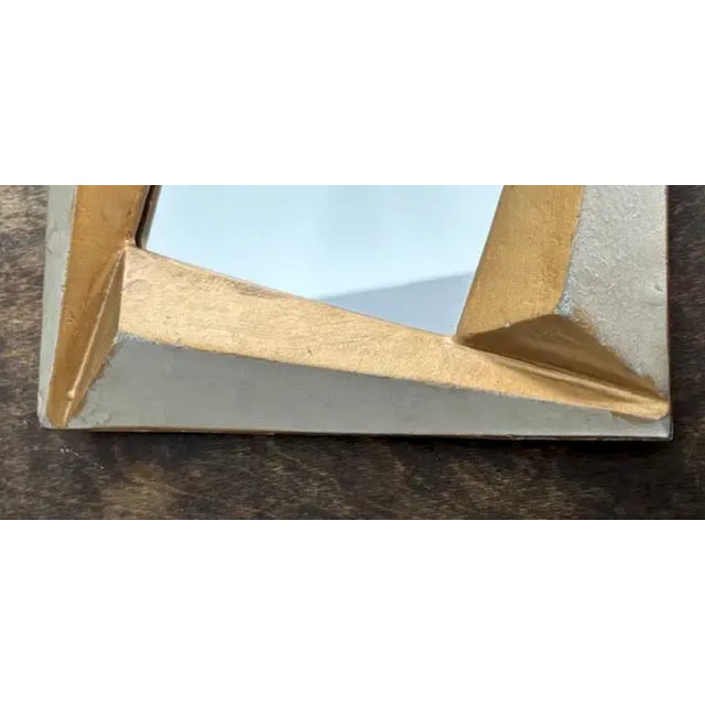 Mid Century Three Dimensional Wood Abstract Mirror For Sale - Image 4 of 5