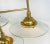 1970s Vintage Modern Brass and Glass 10-Light Chandelier With Multiple Tiers For Sale - Image 5 of 9