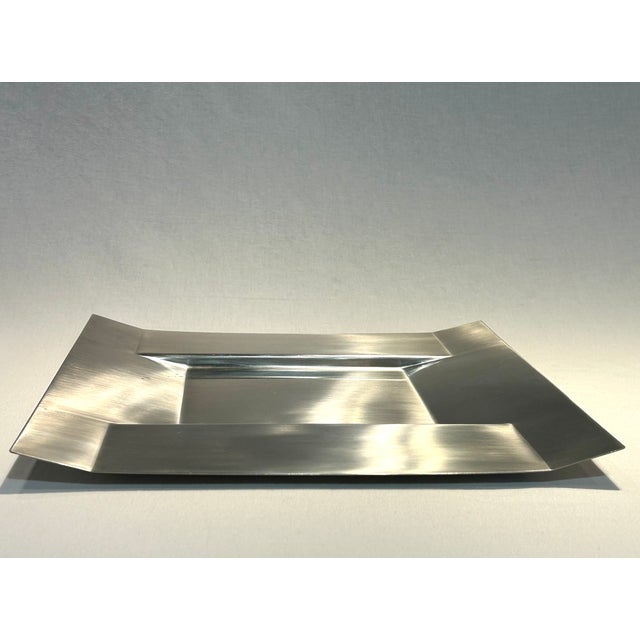 Vintage Alessi Stainless Steel Platter For Sale - Image 10 of 14
