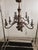 Mid 20th Century 9 Arm Antique Bronze Finish Chandelier For Sale - Image 11 of 12