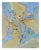 1970s "Blue Tides" Abstract Watercolor Painting by Doris Warner For Sale - Image 4 of 5
