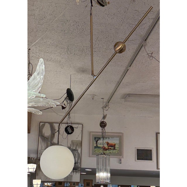 Luceplan for Calligaris Malamata Globe Pendant, Brass For Sale - Image 14 of 15