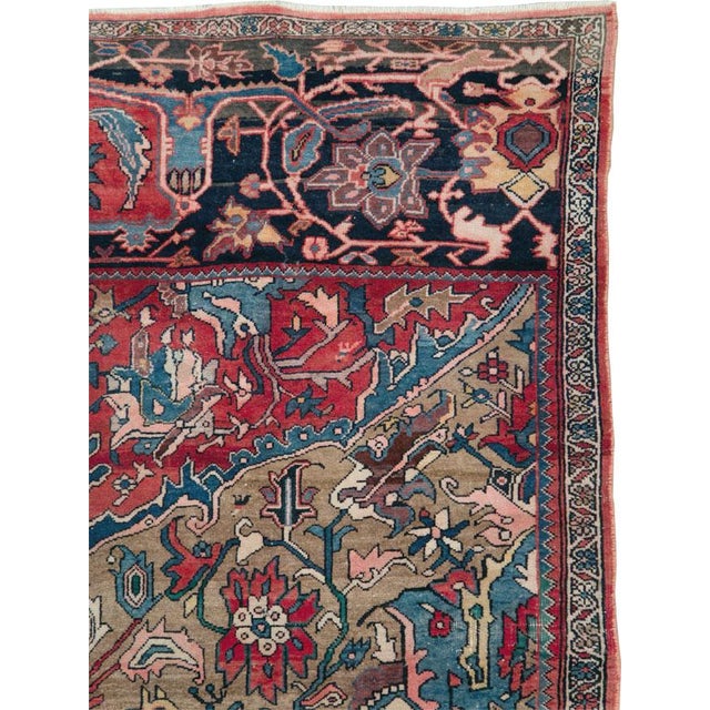 Rustic Galerie Shabab Collection Early 20th Century Persian Bidjar Wagireh Sampler Rug For Sale - Image 3 of 10