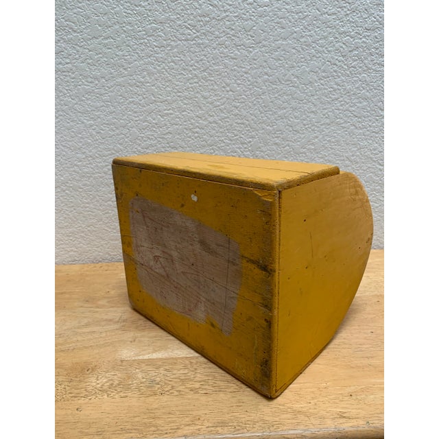 Saffron Rustic Vintage Wood Shoe Shine or Tool Box For Sale - Image 8 of 9