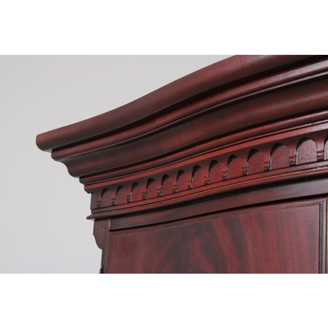 Thomasville Flame Mahogany Armoire Cabinet For Sale - Image 12 of 16