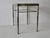 1970s Mid-Century Modern Chrome Faux Bamboo Glass Top Side Table For Sale - Image 13 of 14