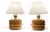 Mid-Century Modern Swedish Birch Table Lamps, 1940s, Set of 2 For Sale