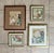 1950s Collection Four Asian Japanese Silk Watercolor Framed Paintings For Sale - Image 5 of 18