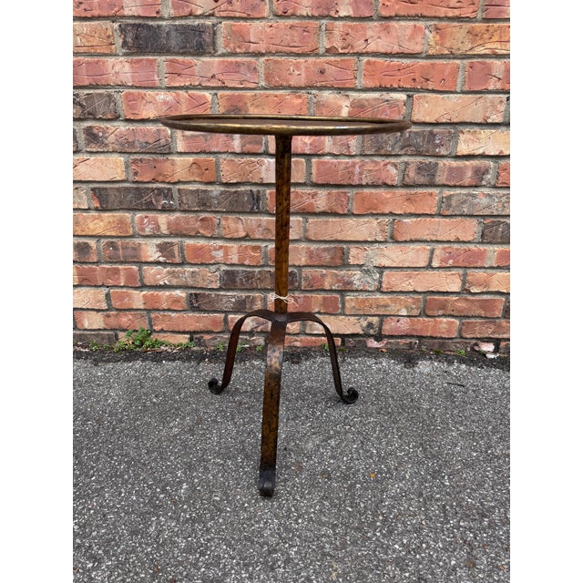 Metal Vintage Spanish Drink Table For Sale - Image 7 of 7