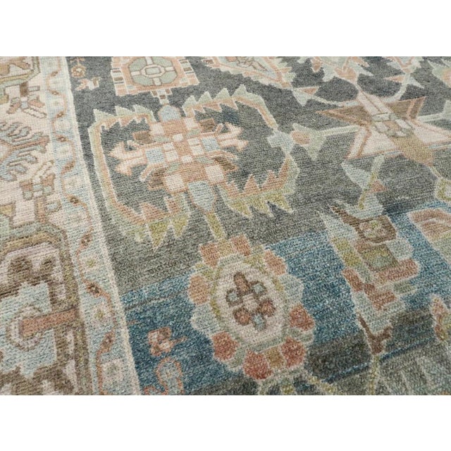 Rustic Galerie Shabab Collection Mid-20th Century Persian Malayer Accent Rug For Sale - Image 3 of 7