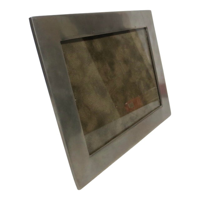 Brushed Steel Photo Frame by Wingard San Francisco For Sale