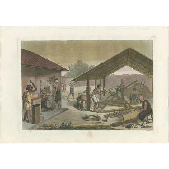 Ferrario, Arts and Crafts in Kupang, 1831, Paper For Sale