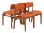 Vintage Danish Teak and Wool Chairs by Erik Buch, 1960s, Set of 4 For Sale