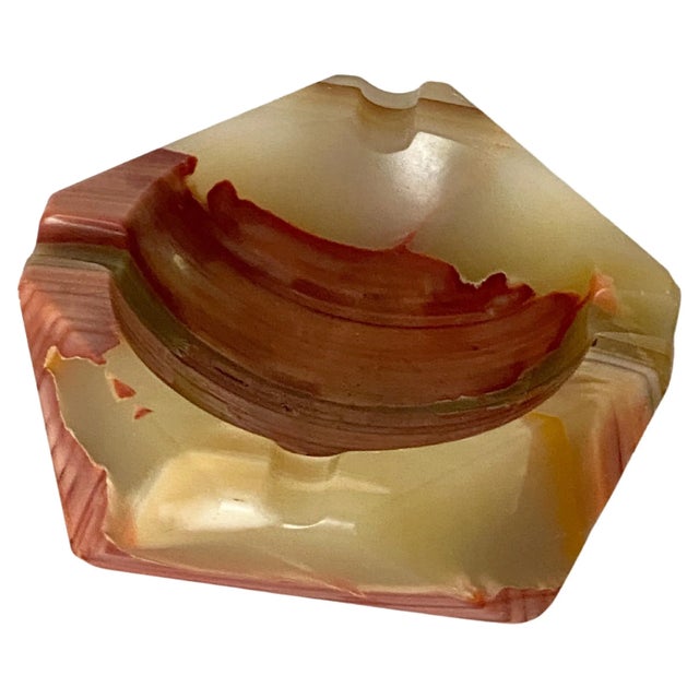 Gold Octangonal Ashtray in Onyx, Italy, 1950s For Sale - Image 8 of 8