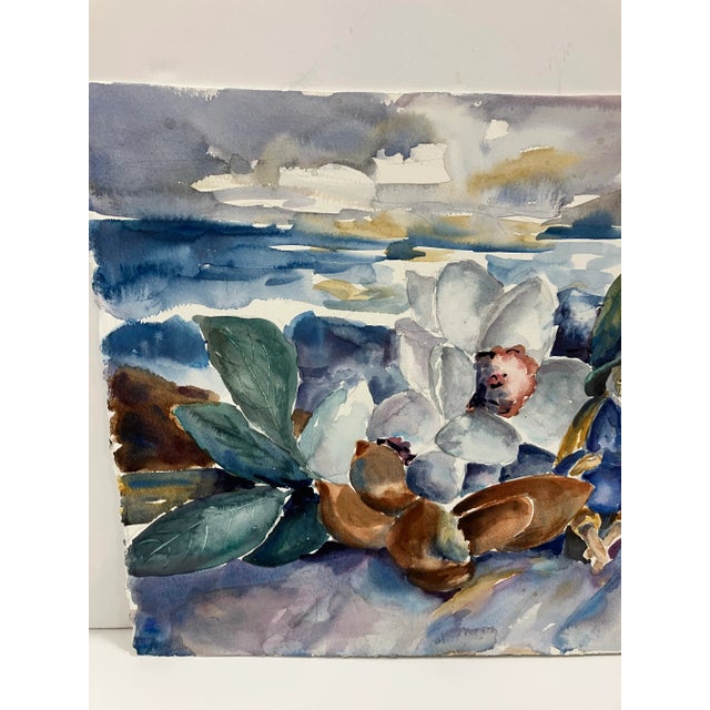 Traditional 1970s Original Watercolor by Christine Pitman 524 For Sale - Image 3 of 5