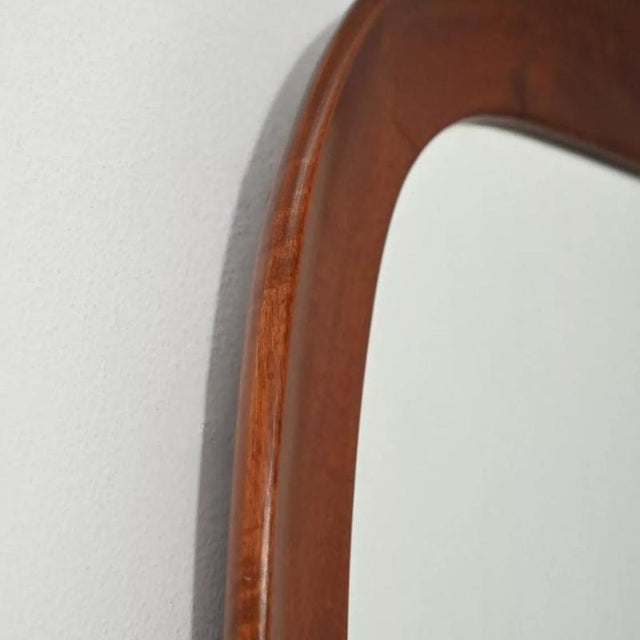 Danish Wall Mirror in Mahogany, 1950s For Sale - Image 4 of 10