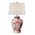 This is a one-of-a-kind ceramic table lamp base, an artist's studio original, decorated by hand with William Morris's...
