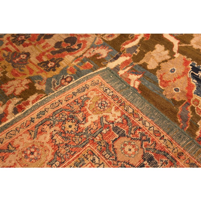 Textile Nazmiyal Collection Antique Persian Sultanabad Rug For Sale - Image 7 of 7