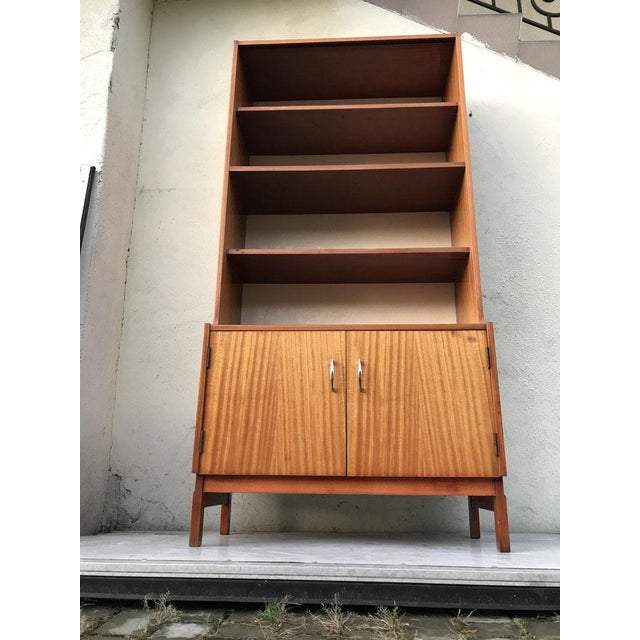 Bookshelf-Librarian with Veneer from Olsztyn Furniture Factory, 1970s For Sale - Image 12 of 18