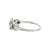An Art Deco platinum engagement ring. Features a 2.03 carat transitional-brilliant-cut white diamond, VS1 clarity, K color...