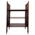 A distinctive early 20th-century English open bookcase, finely crafted from mahogany and distinguished by its unusual...