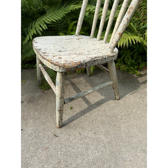 Farmhouse Authentic Vintage Rachel Ashwell Shabby Chic Couture Side Chair Child Sized For Sale - Image 3 of 9