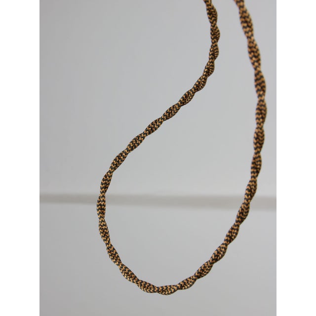 Mid-Century Pendant Lamp in Green Glass and Brass For Sale - Image 14 of 15