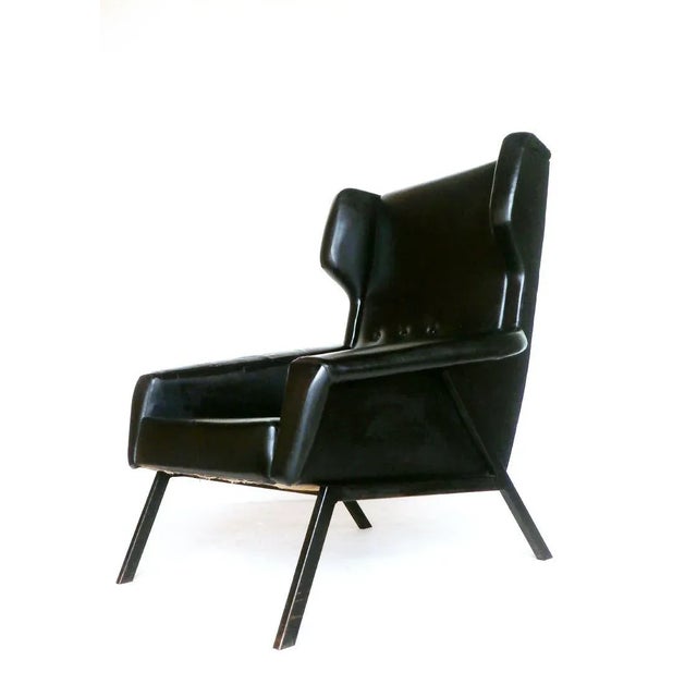 Mid-Century Italian Modern Armchair, 1950s For Sale - Image 4 of 10