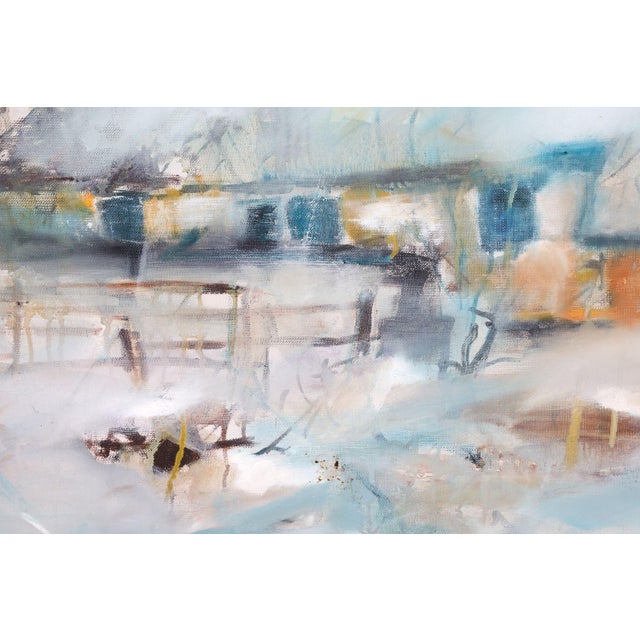 Mid 20th Century Mid 20th Century Danish Artist Knud Pedersen Landscape For Sale - Image 5 of 7