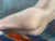 Elongated Female Nude, Early 20th Century, Oil Painting on Canvas For Sale - Image 8 of 11