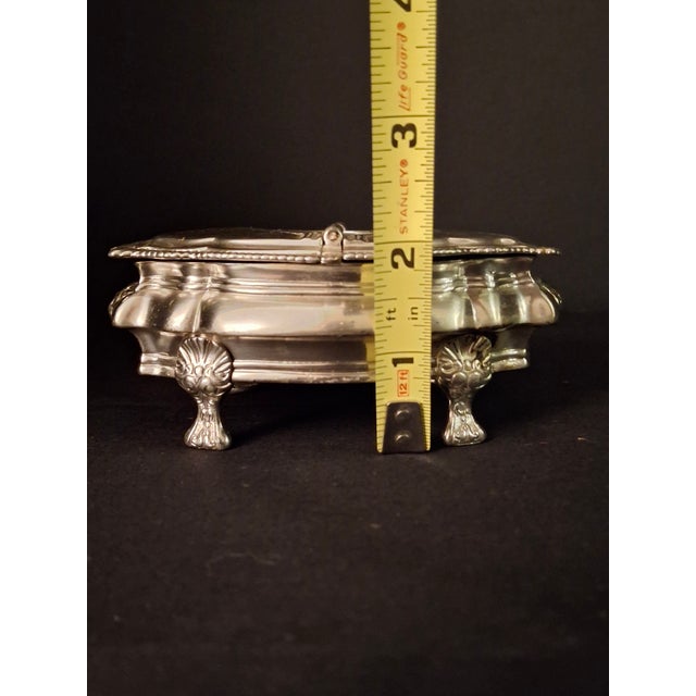 Mid-Century Modern Vintage Silver Plated Havdalah Compendium Spice Box Candle Holder Lions Crest 344 For Sale - Image 3 of 18