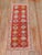 Asian Antique Antique Bright Red Oushak Short Runner For Sale - Image 3 of 11