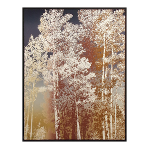 Paula Crane "Evensong I" Hand Signed LTD Ed Art Etching Trees Forest