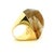 2010s H.Stern for Diane Von Furstenberg 18k Gold Rutilated Quartz Power Ring, Size 6.5 For Sale - Image 5 of 13