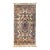 Antique Vintage Persian Ivory Floral Kirman Small Rug, C. 1930s 3.10 X 7 Ft For Sale