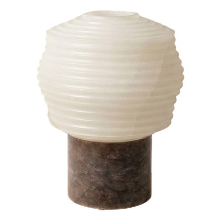 Papyrus Alabaster Table Lamp by Luis Gimeno For Sale