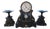 Napoleon III Mantelpiece Set of Clock and Cassolettes, Set of 3 For Sale