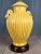 Chinese Wildwood Yellow Ribbed & Handled Pottery Urn Table Lamp For Sale - Image 3 of 14