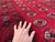 Vintage Afghan Mauri Bokhara Single Column Oval Gul Rug - 6'0" X 3'7" For Sale - Image 10 of 12