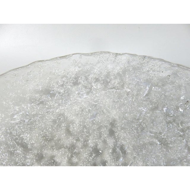 Ceiling Light in Brass and Ice Glass from Schröder & Co, 1970s For Sale - Image 14 of 18