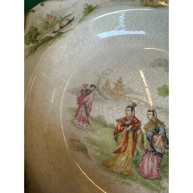 1970s 1970s John Maddock and Sons England Collection of Chinoiserie Plates- Set of 8 For Sale - Image 5 of 7