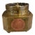 Vintage Brass & Copper Chinese Incense Burner With Longevity Medallion For Sale