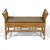 Chinoiserie Bamboo and Cane Bench with Cushion For Sale - Image 3 of 11